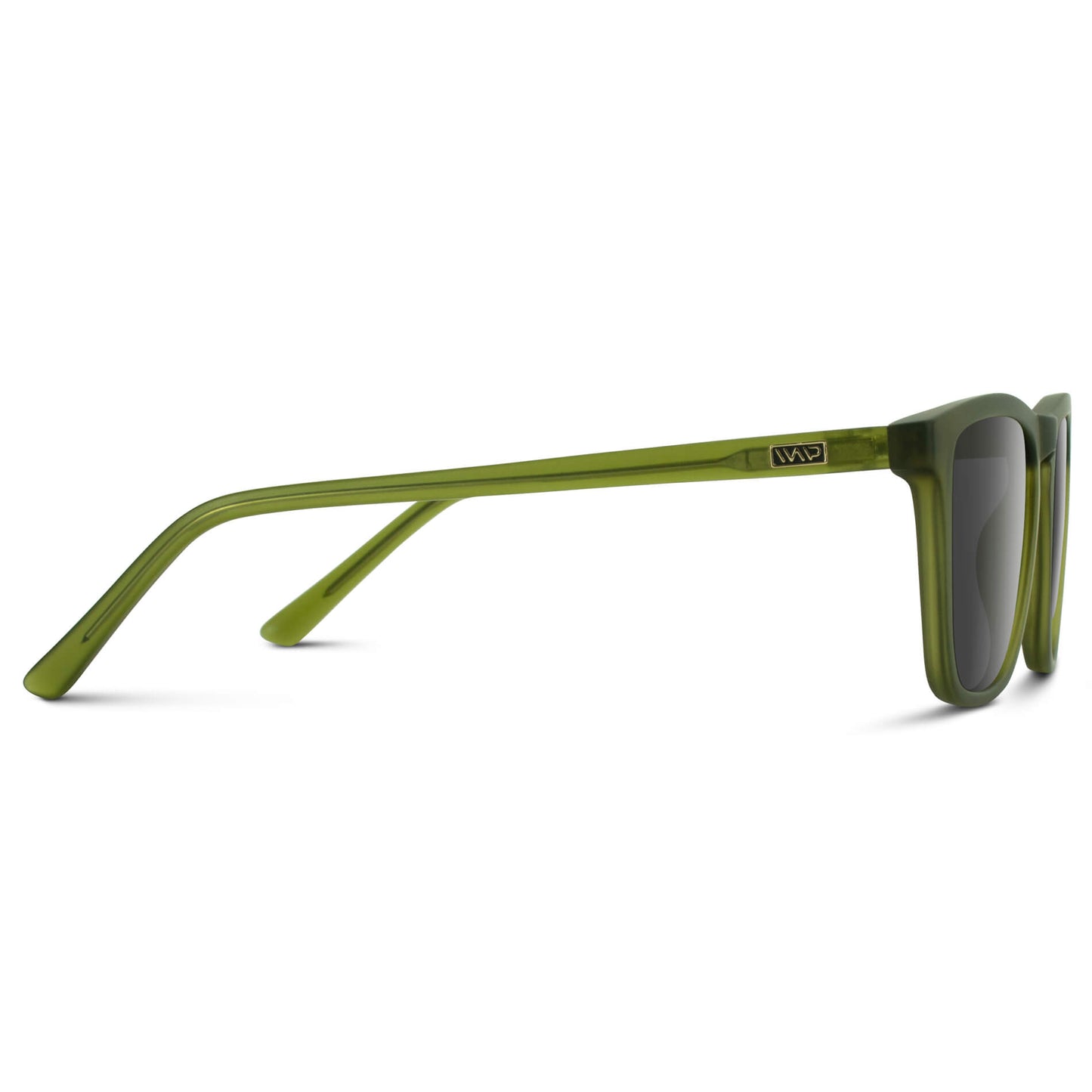 Frosted Saguaro Green / Grey Lens || Green Square Frame Prescription Sunglasses with Grey Lenses