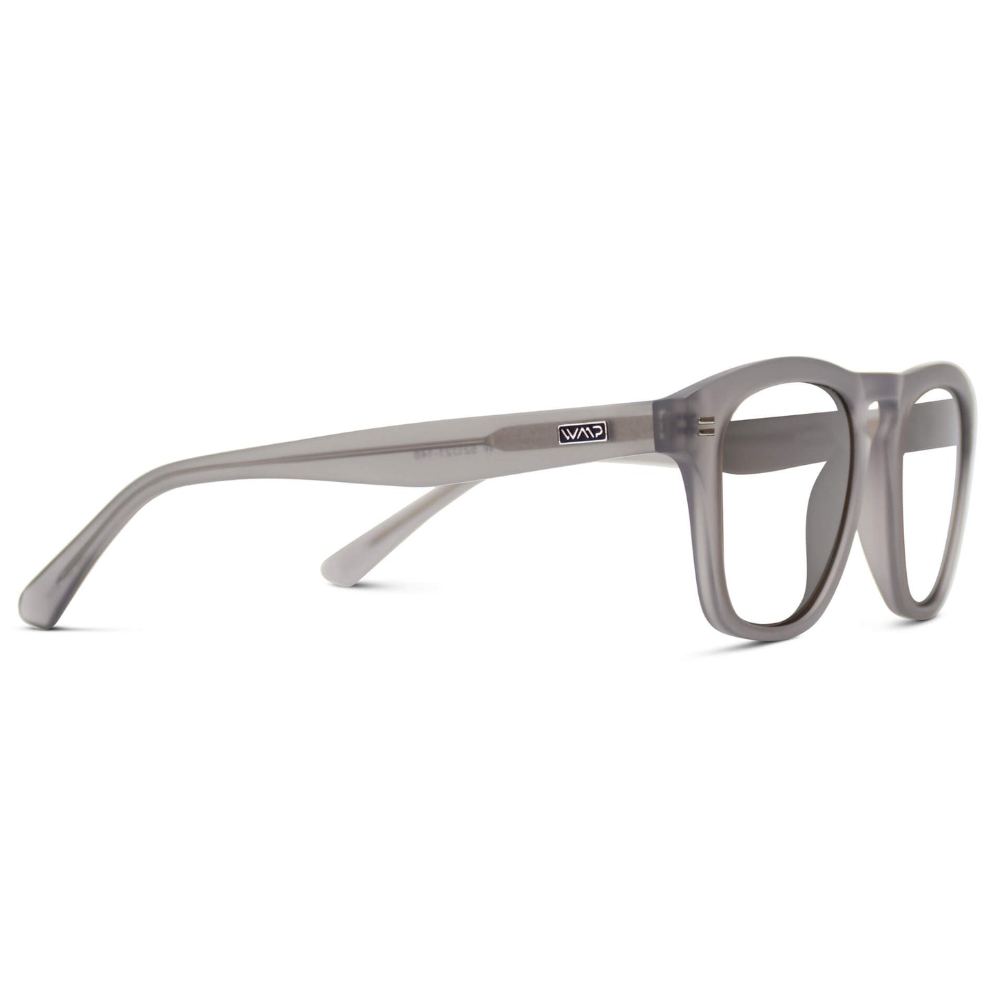 Moonrock Grey || Grey Square Frame Glasses with Clear Prescription Lenses