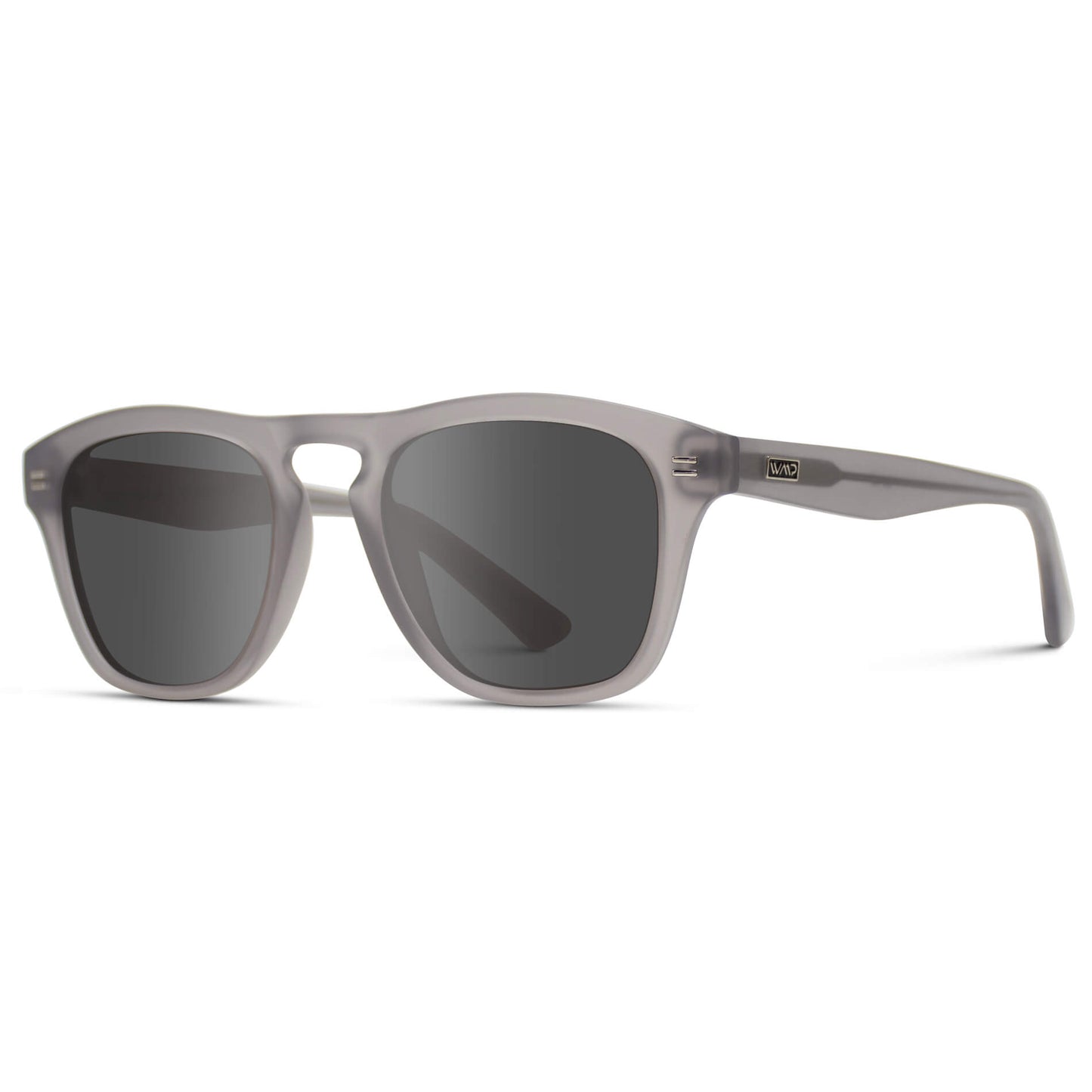 Moonrock Grey / Grey Lens || Grey Square Frame Sunglasses with Grey Prescription Lenses