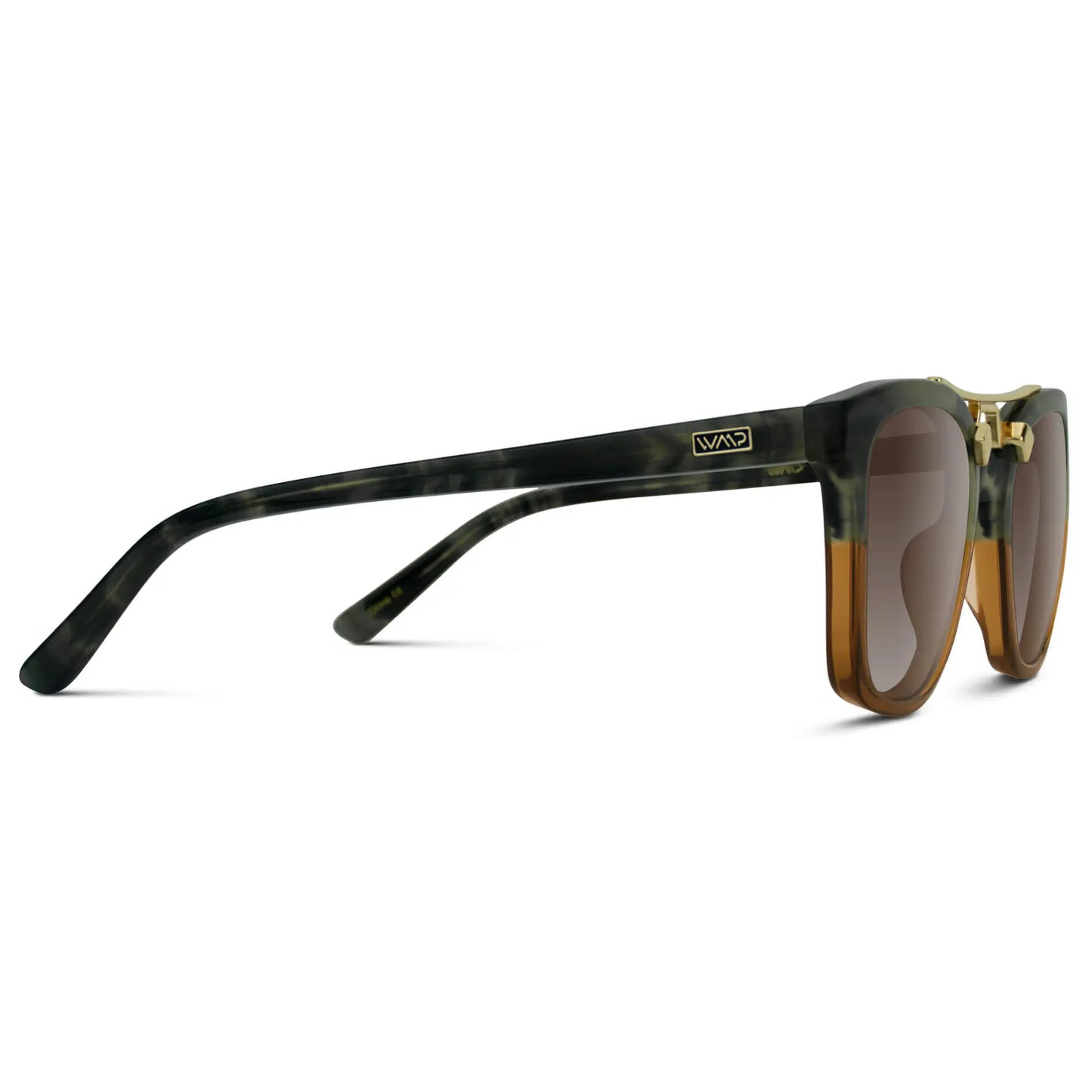 Desert Sage / Brown Gradient Lens || Trendy Desert Sage Frame with Polarized Brown Gradient Lenses