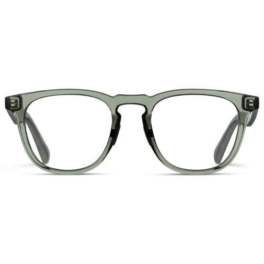 Crystal Agave Green || Green Round Frame Glasses with Clear Prescription Lenses
