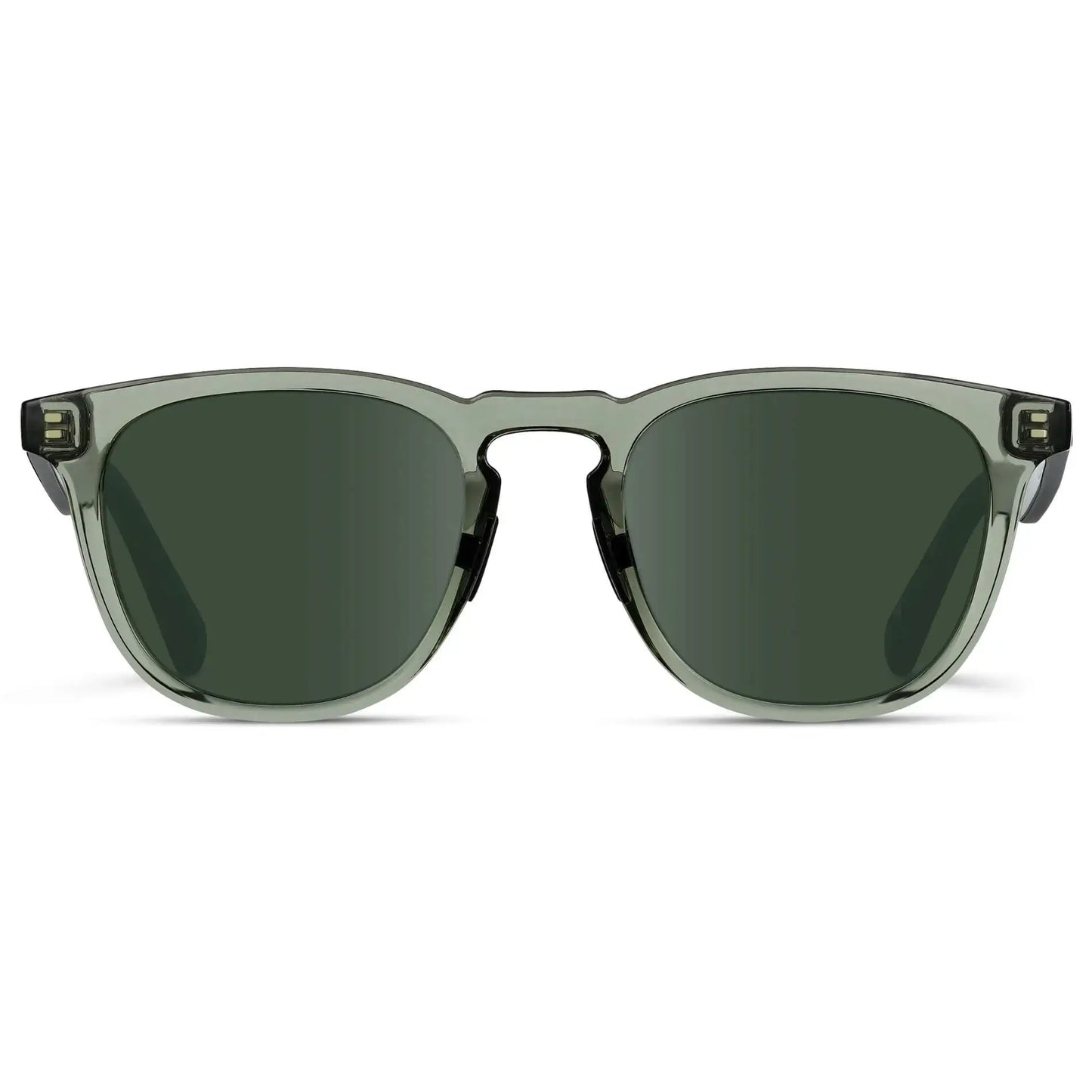 Crystal Agave Green / G15 || Men's Round Prescription Sunglasses with Green Frame and Green Lens