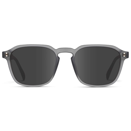 Moonrock Grey / Grey Lens || Grey Square Frame with Grey Prescription Sunglass Lenses