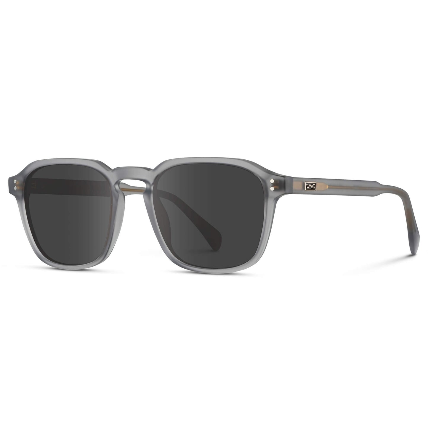Moonrock Grey / Grey Lens || Grey Square Frame with Grey Prescription Sunglass Lenses