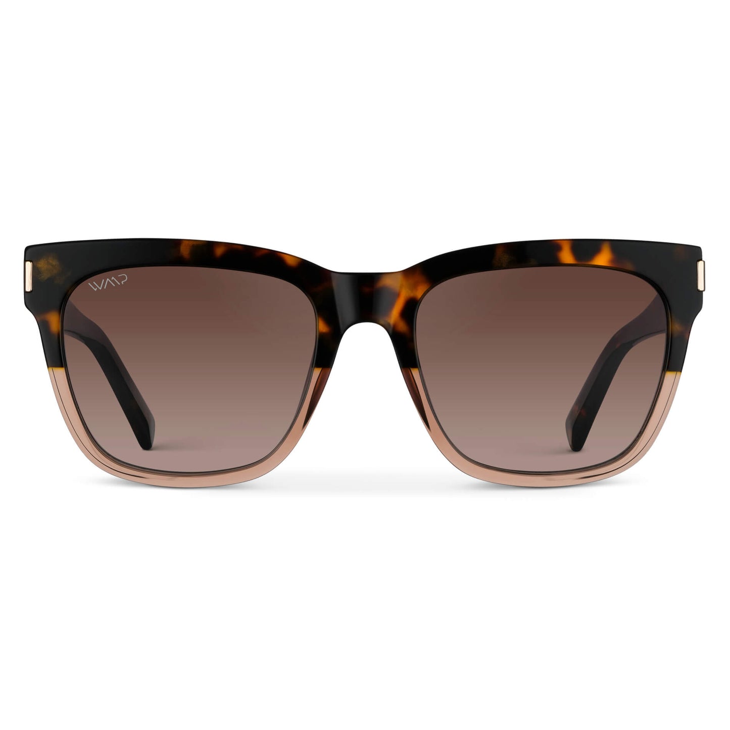Crystal Brown Tortoise / Gradient Brown Lens || Brown Cateye Frame Sunglasses with Brown Polarized Lenses
