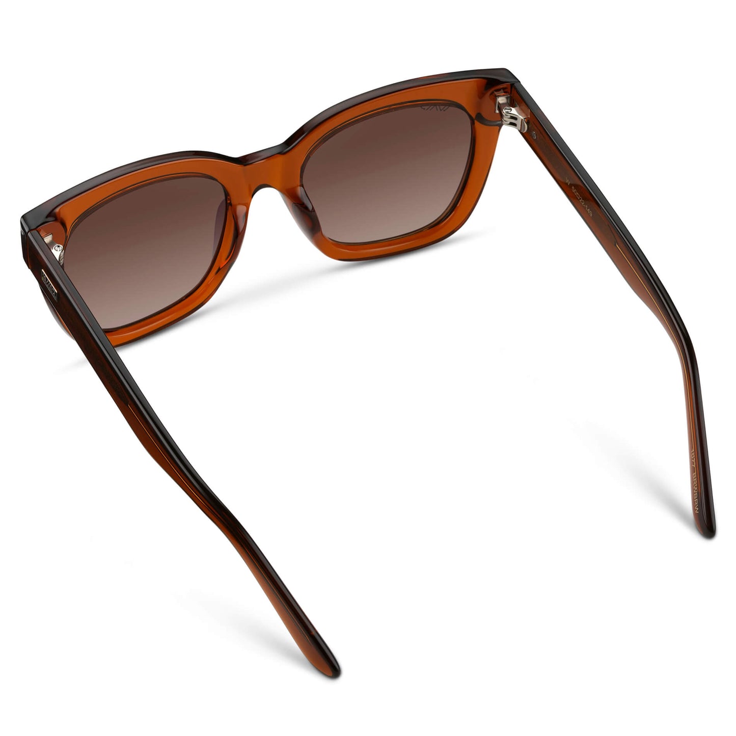 Crystal Chestnut Brown / Brown Lens || Brown Cateye Frame Sunglasses with Brown Polarized Lenses