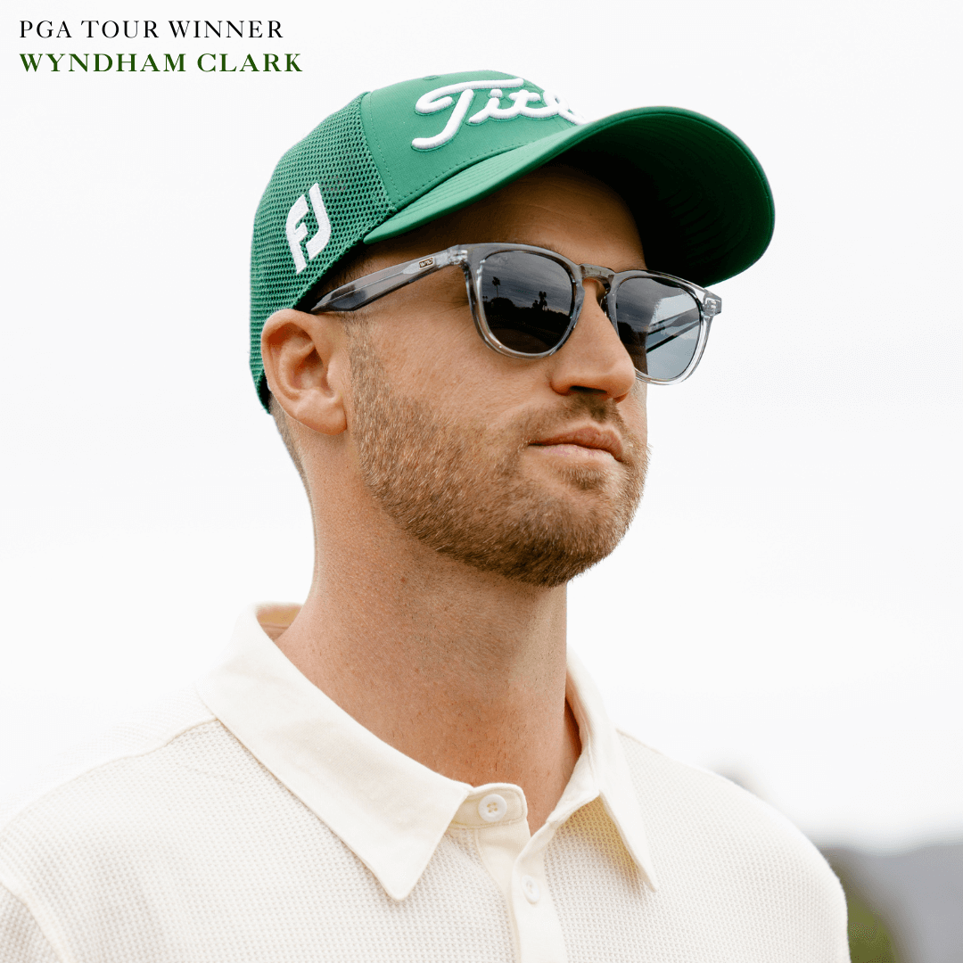 The Greenside Kit || Best Selling Men's Golf Styles Ace in Frosted Moonrock Grey and Wyndham in Denim Blue combined in a gifting kit