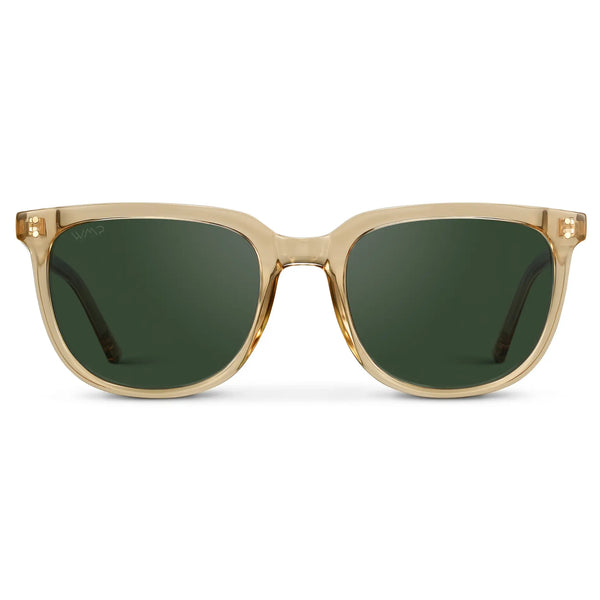 Abner | Polarized - Champagne Crystal / Smoke Green Lens