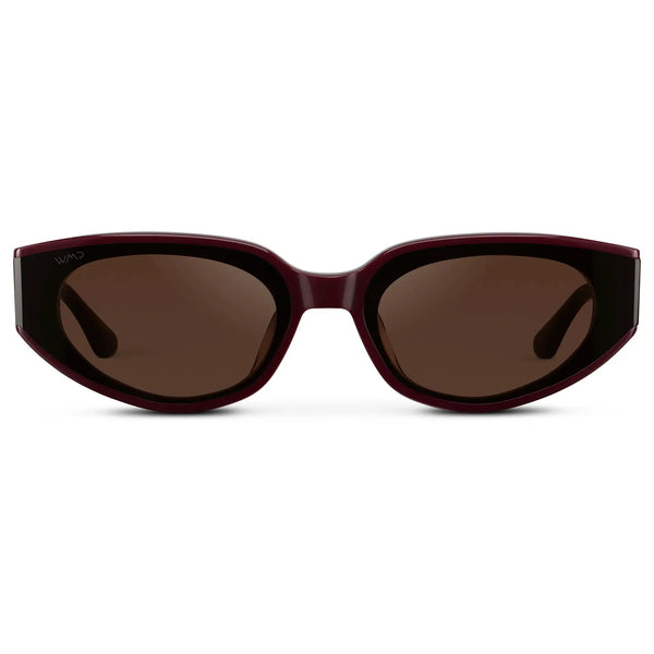 Astra - Black Cherry Red / Dark Brown Lens