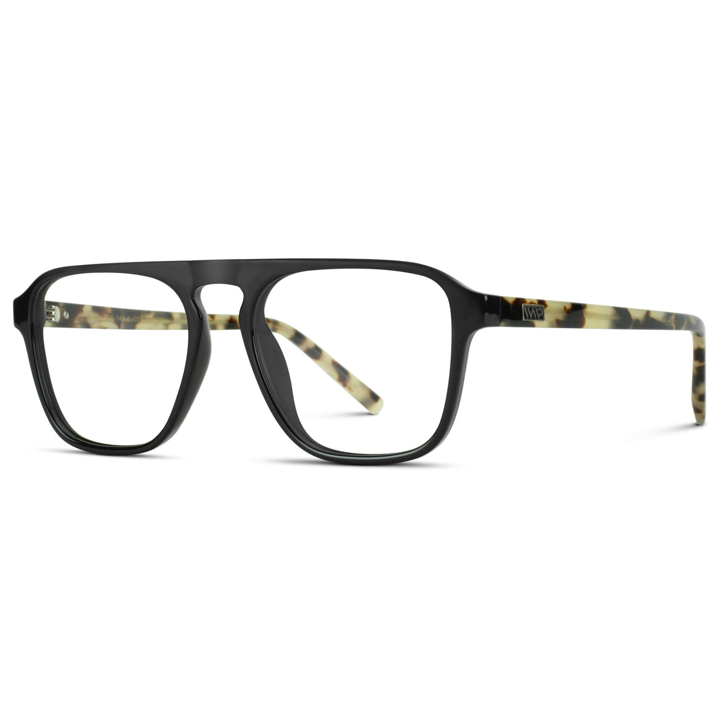 Black Beige Tort || Prescription Frames with Clear Lenses