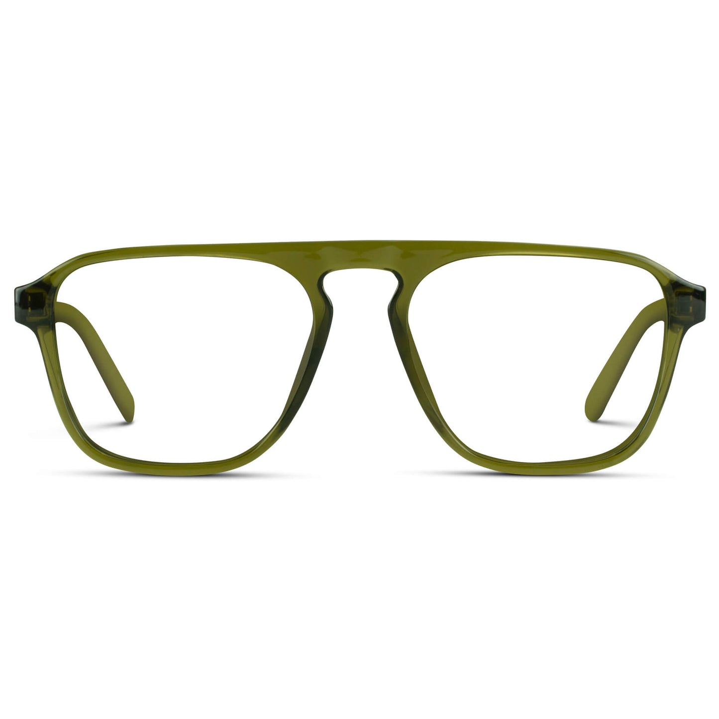 Crystal Saguaro Green || Prescription Frames with Clear Lenses