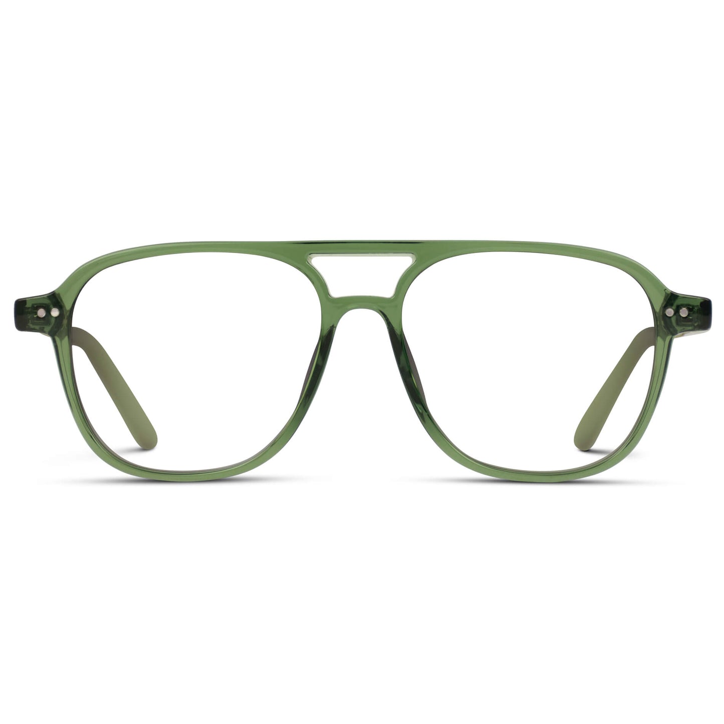Emerald Green || Prescription Frames with Clear Lenses