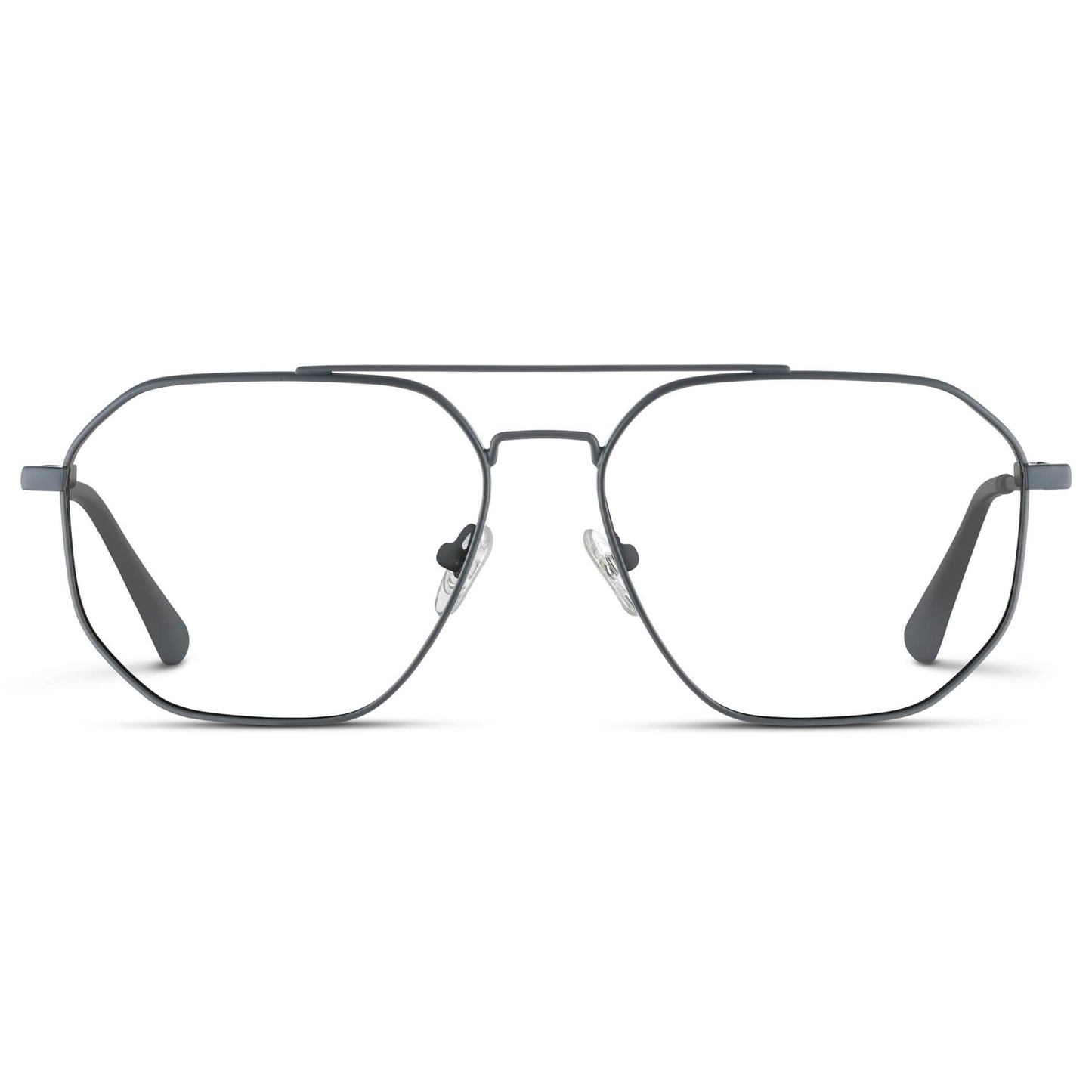Matte Graphite || Prescription Frames with Clear Lens