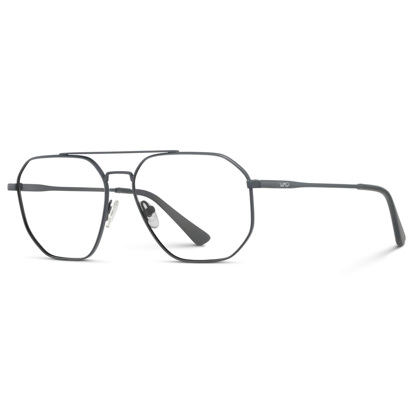 Matte Graphite || Prescription Frames with Clear Lens