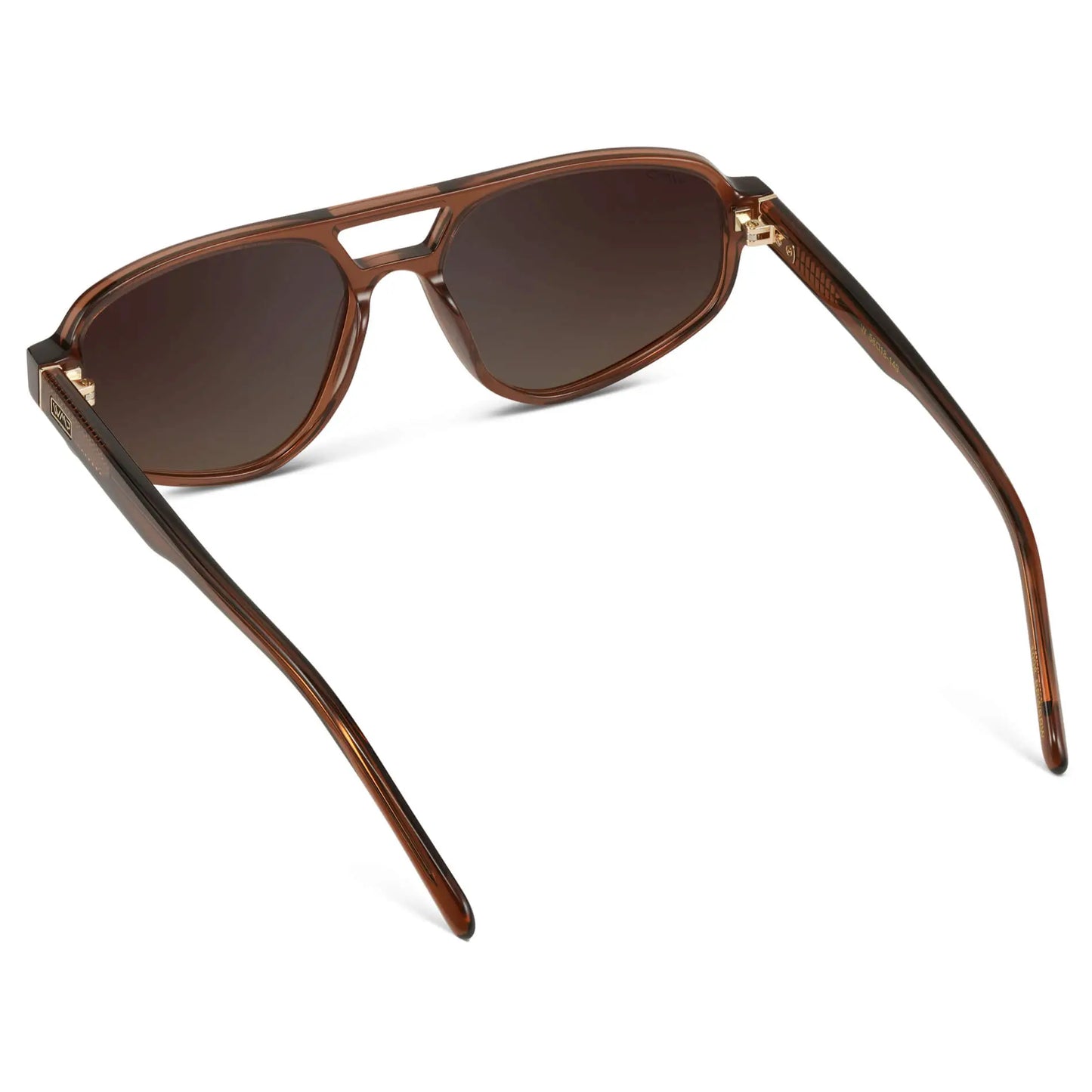 Crystal Brown / Dark Beige Gradient Lens || Crystal Brown Acetate Frame with Dark Beige Polarized Gradient Lens