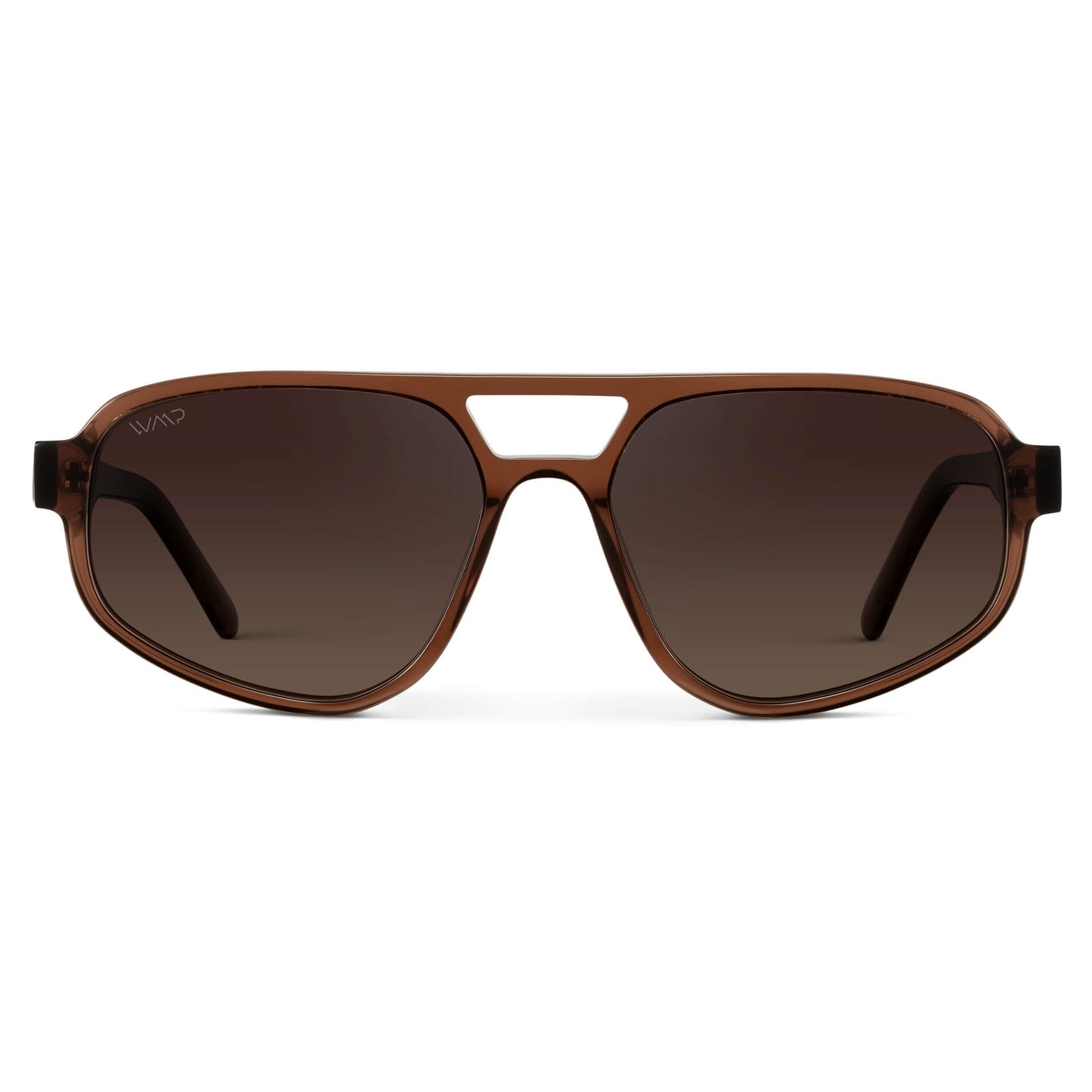 Crystal Brown / Dark Beige Gradient Lens || Crystal Brown Acetate Frame with Dark Beige Polarized Gradient Lens