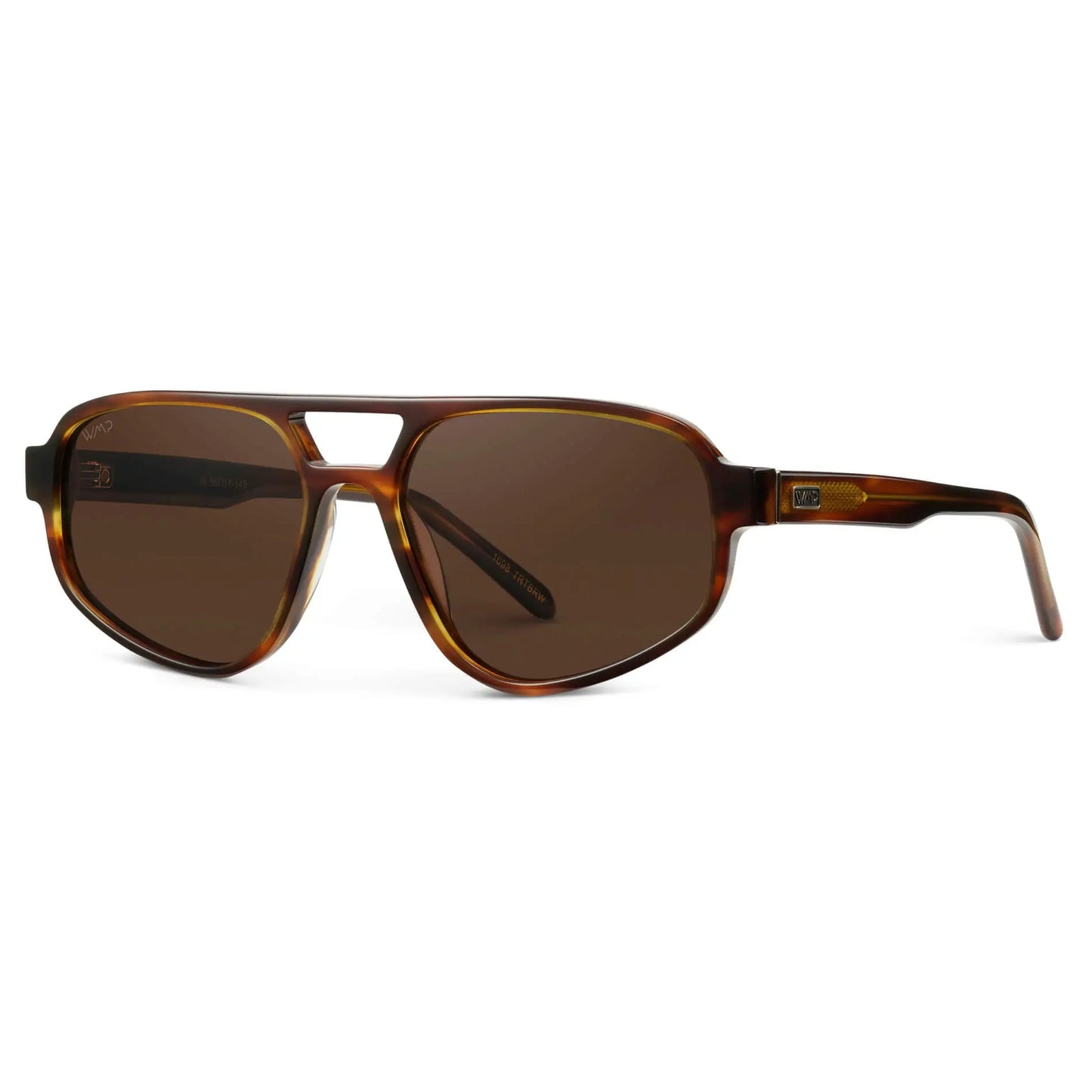 Golden Brown Grain / Brown Lens || Golden Brown Grain Acetate Frame with Brown Polarized Lens