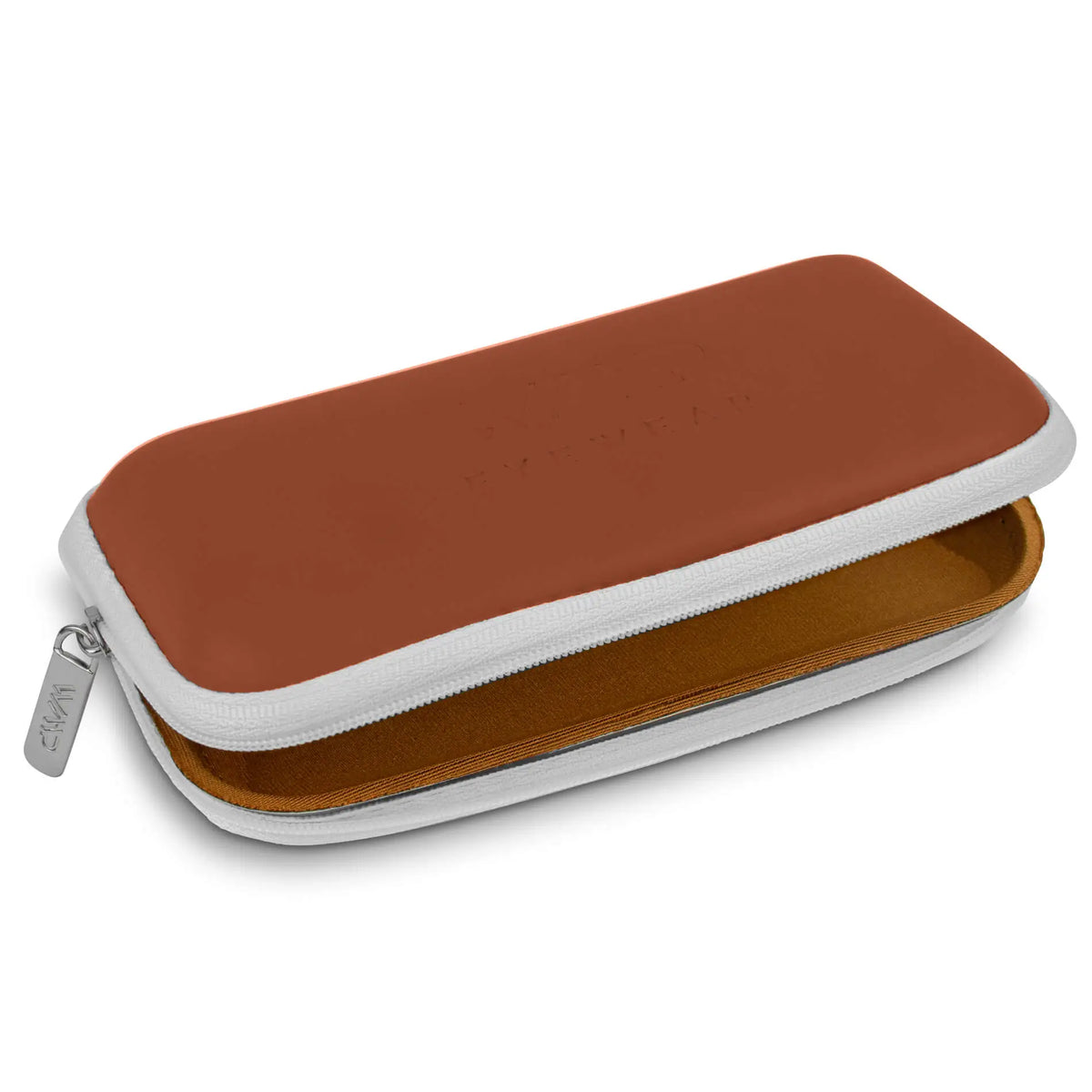 Terracotta Brown || Hard Shell Zipper Sunglasses Case to Protect Eyewear