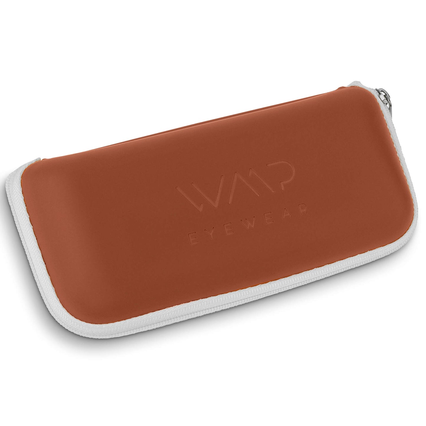 Terracotta Brown || Hard Shell Zipper Sunglasses Case to Protect Eyewear