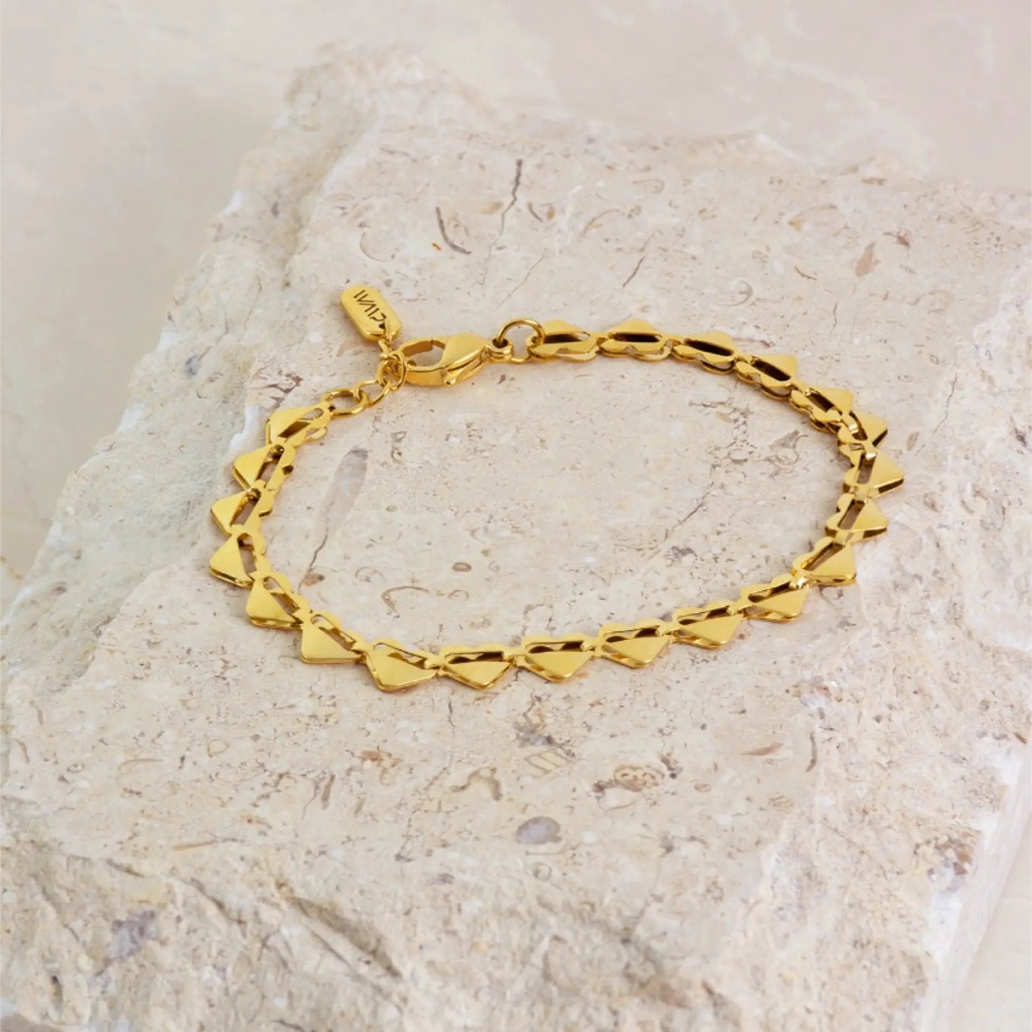 Gold || Affordable and Adjustable Gold Heart Bracelet for Women
