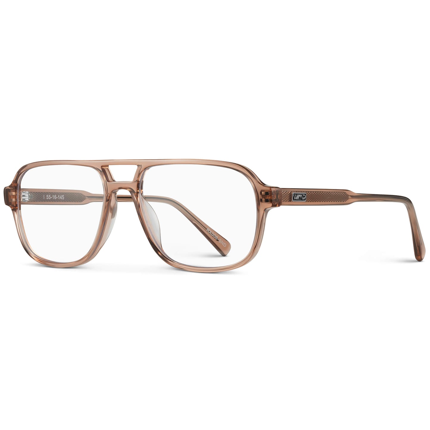 Light Crystal Brown || Light Brown Acetate frame with clear prescription lens