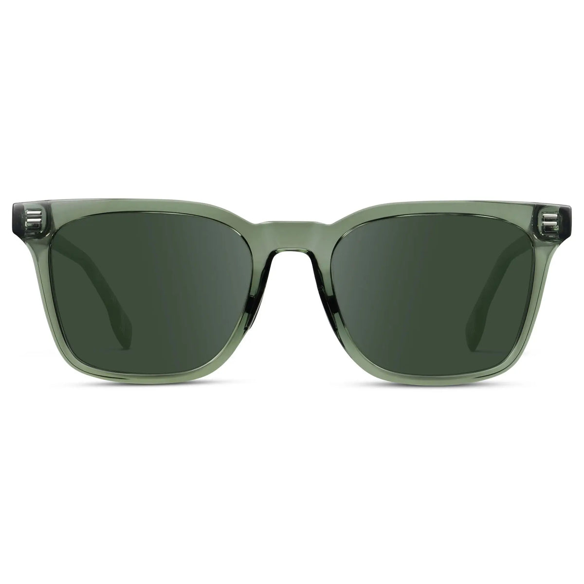 Crystal Agave Green / G15 || Men's Classic Rectangular Golf and Sport Prescription Sunglasses with Green Acetate Frame and Green Prescription Lens