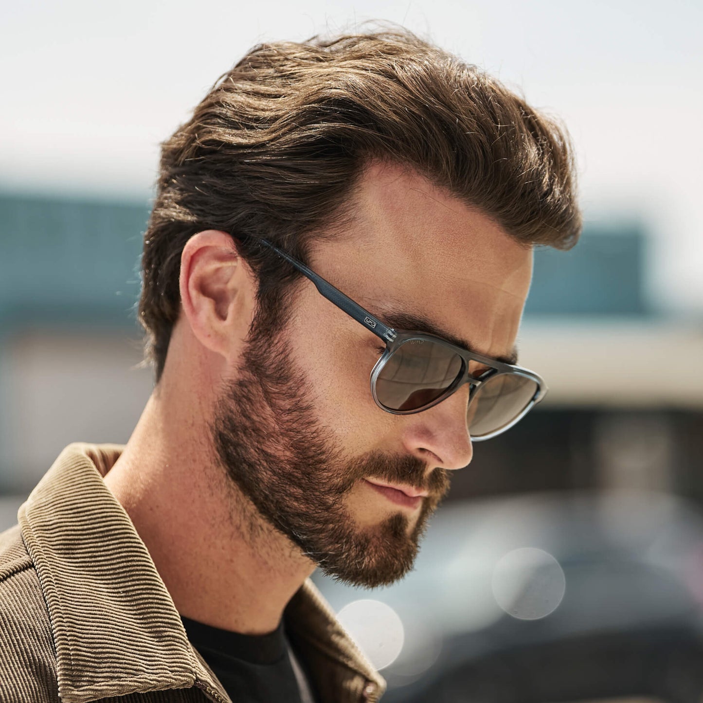 Chambray Blue / Brown Lens