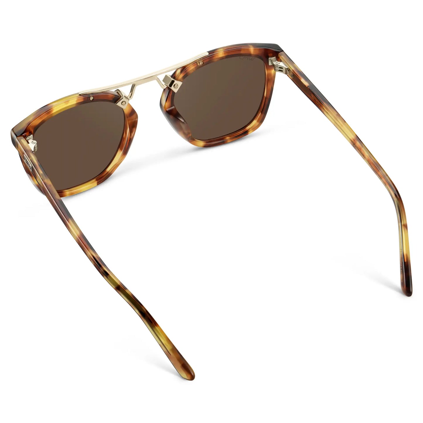 Honeycomb Tortoise / Brown Lens || Women's Trendy Honeycomb Tortoise Frame Sunglasses with Brown Polarized Lens