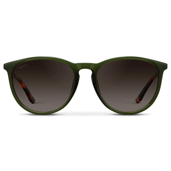Drew | Polarized - Olive Green / Brown Gradient Lens