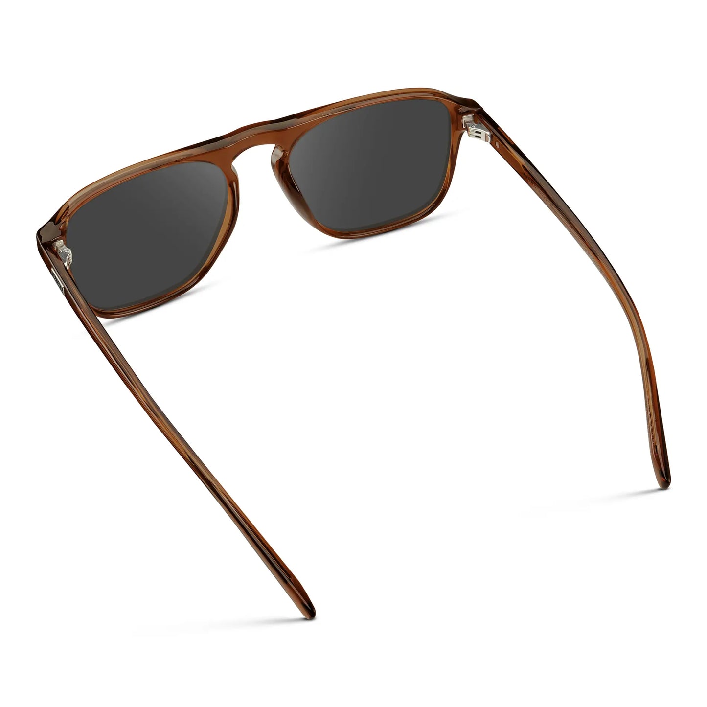 Terracotta Brown / Grey || Brown Single Bridge Aviator Prescription Sunglasses with Grey Lenses