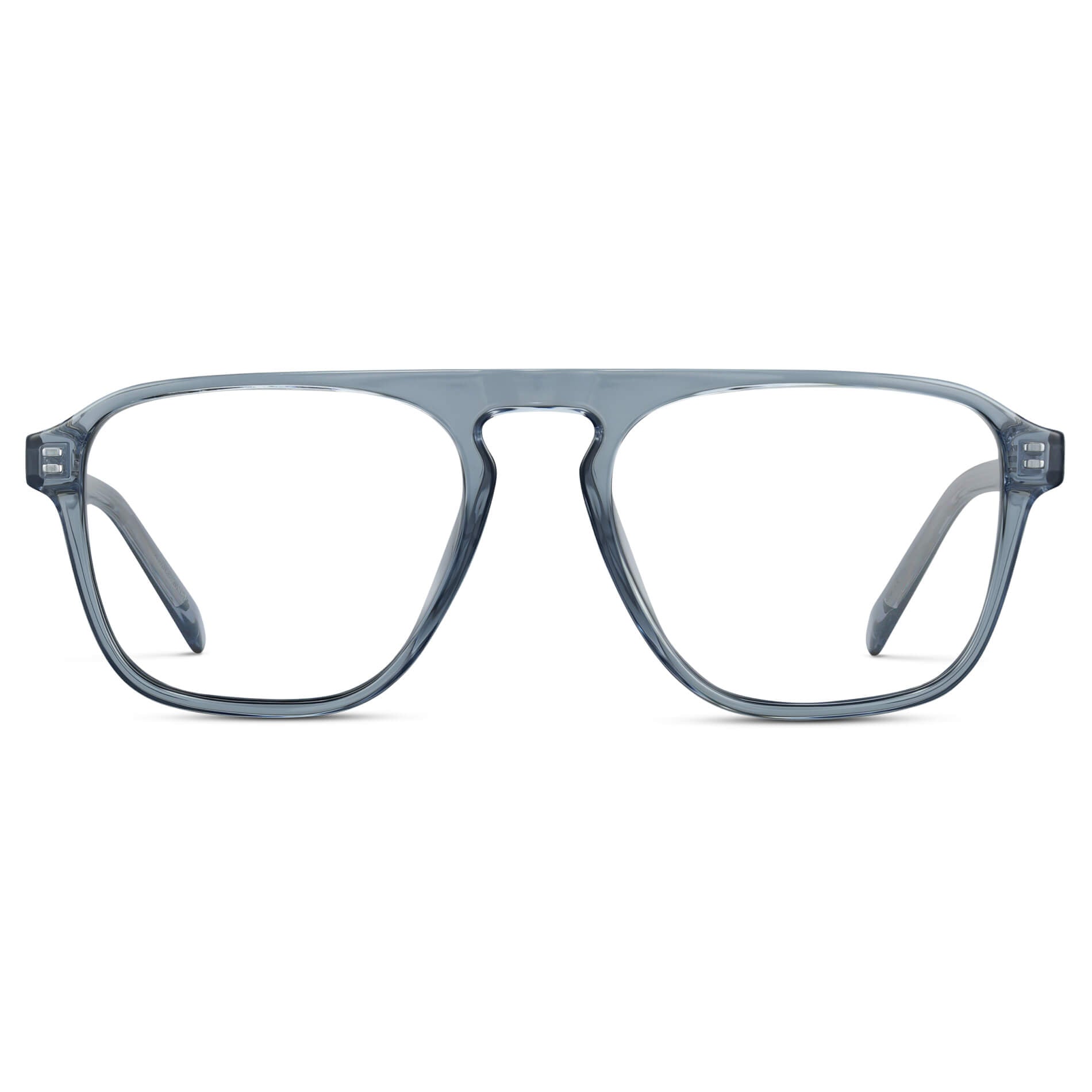 Denim Blue || Prescription Frames with Clear Lenses
