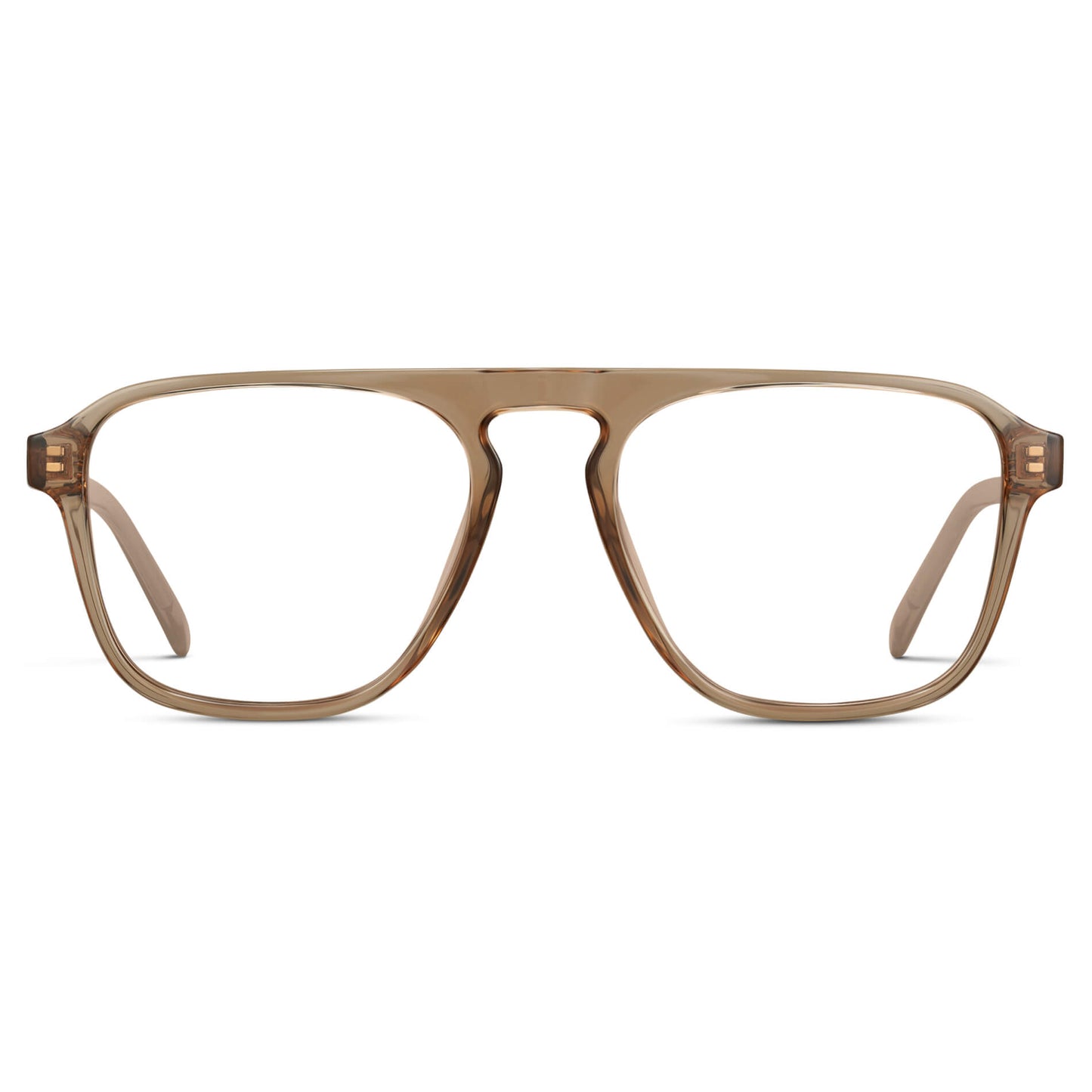 Light Crystal Brown || Prescription Frames with Clear Lenses