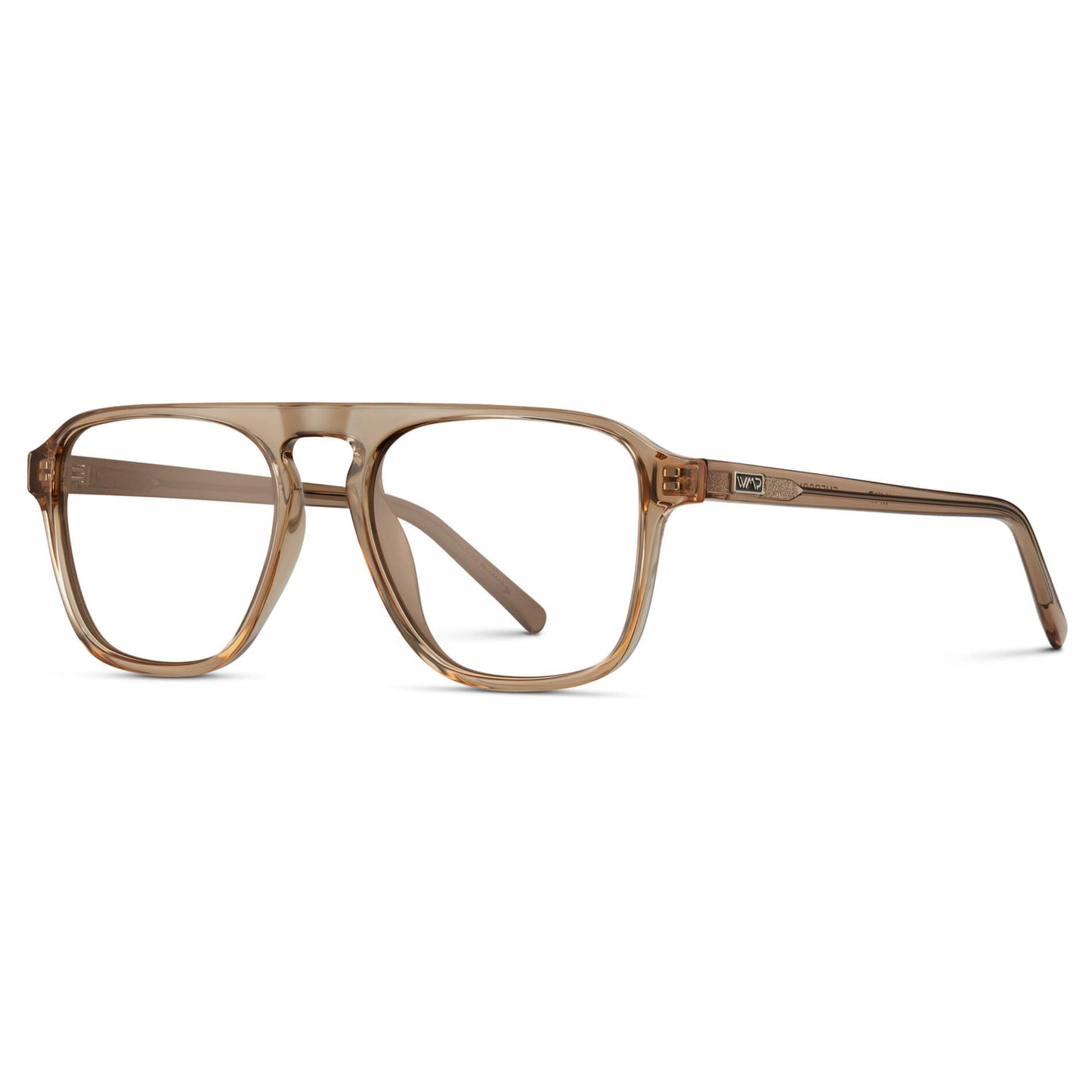 Light Crystal Brown || Prescription Frames with Clear Lenses