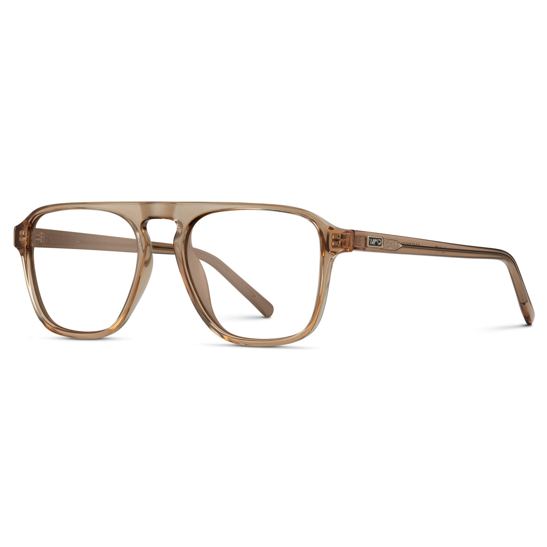 Light Crystal Brown || Prescription Frames with Clear Lenses