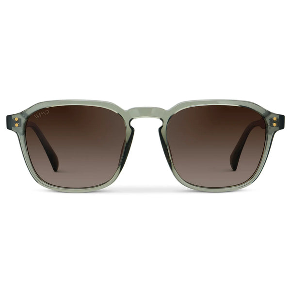 Francis | Polarized - Sage Green / Brown Gradient Lens