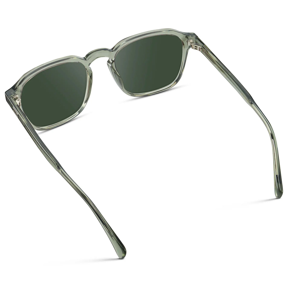Sage Green / G15 || Men's Square Prescription Sunglasses with Sage Green Frame and Green Lens