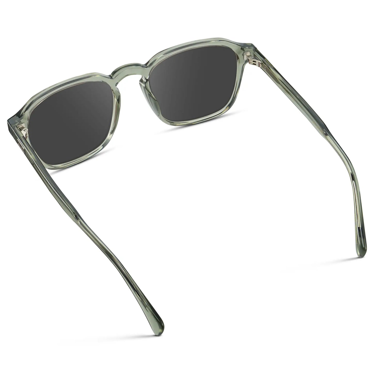 Sage Green / Grey || Men's Square Prescription Sunglasses with Sage Green Frame and Grey Lens