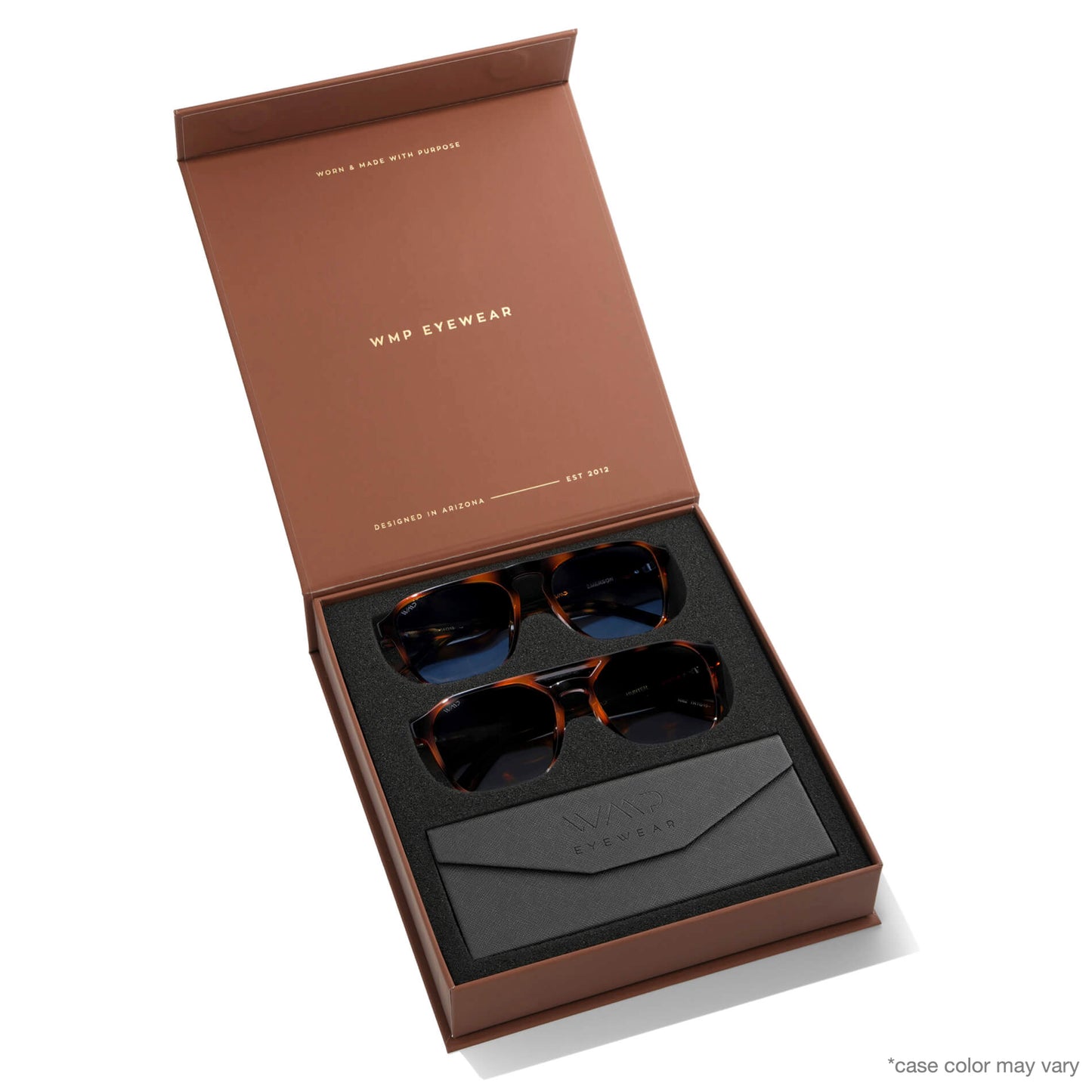EMERSON AND HUNTER || Sunglasses Gift Kit for Men featuring Best Selling styles Emerson in Whiskey Brown Tortoise and Hunter in Whiskey Brown Tortoise