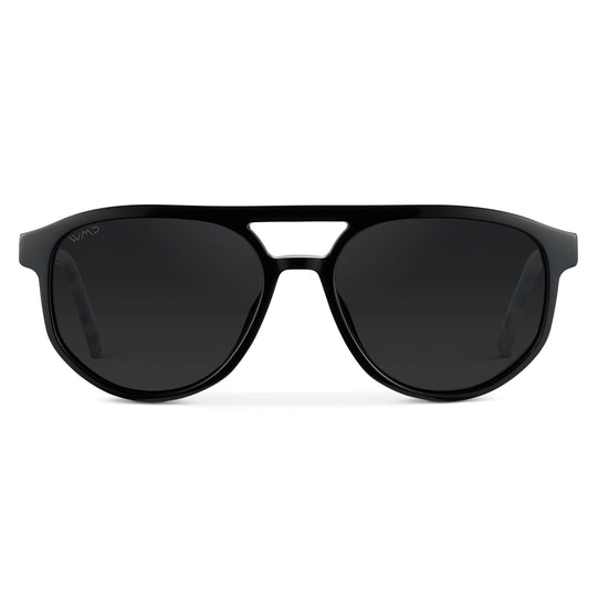 Black Beige Tortoise / Black Lens