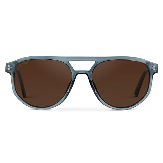Chambray Blue / Brown Lens