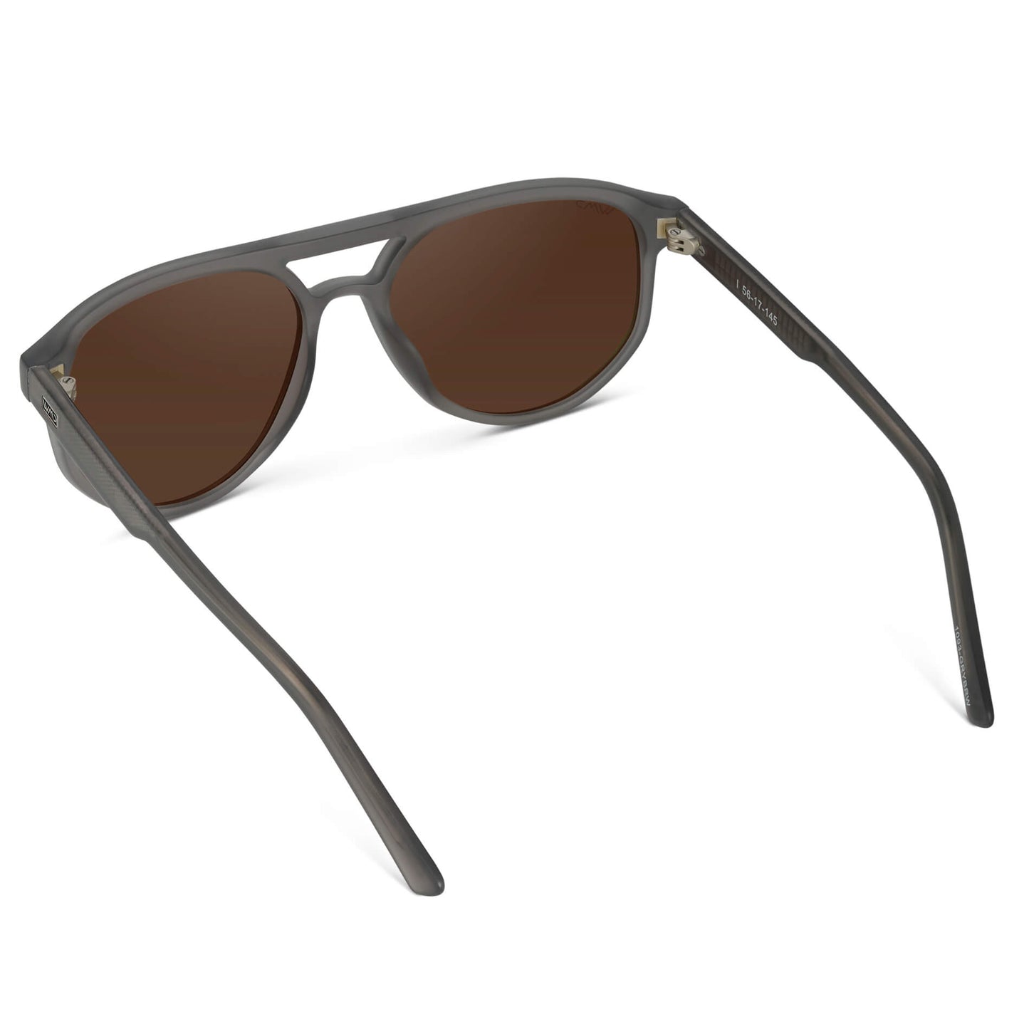 Frosted Graphite / Brown Lens