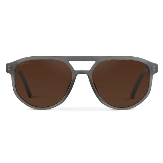Frosted Graphite / Brown Lens