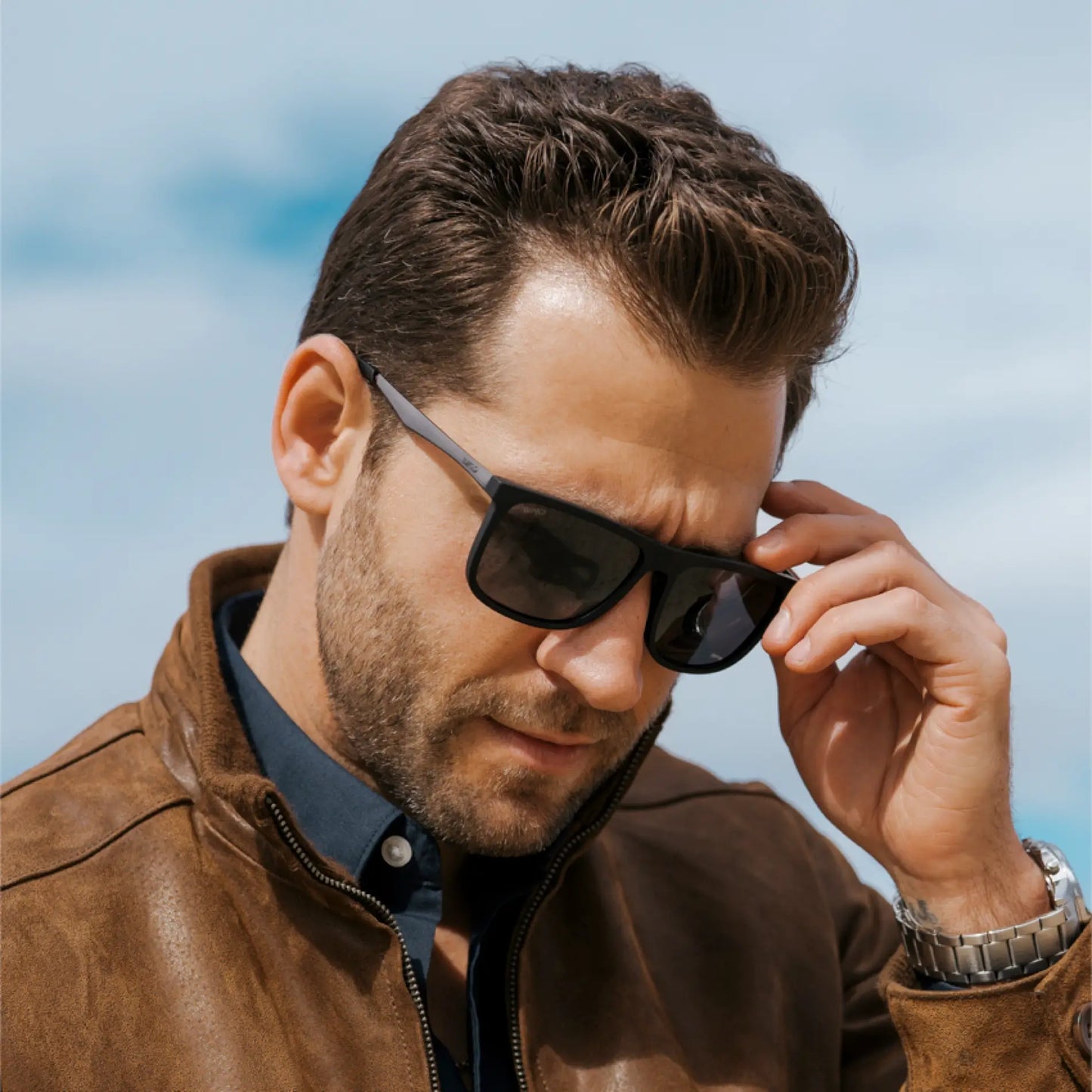 Brown Case || Made for eyewear lovers, each curated sunglass kit includes three top-rated frames and a premium leather case, ideal for gifting or everyday wear.