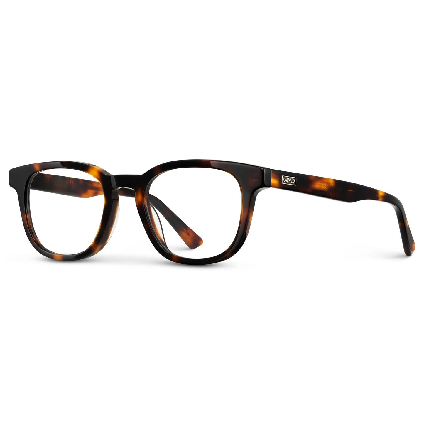 Brown Tortoise || Men's Square Blue Light blocking glasses with Brown Tortoise Acetate frame