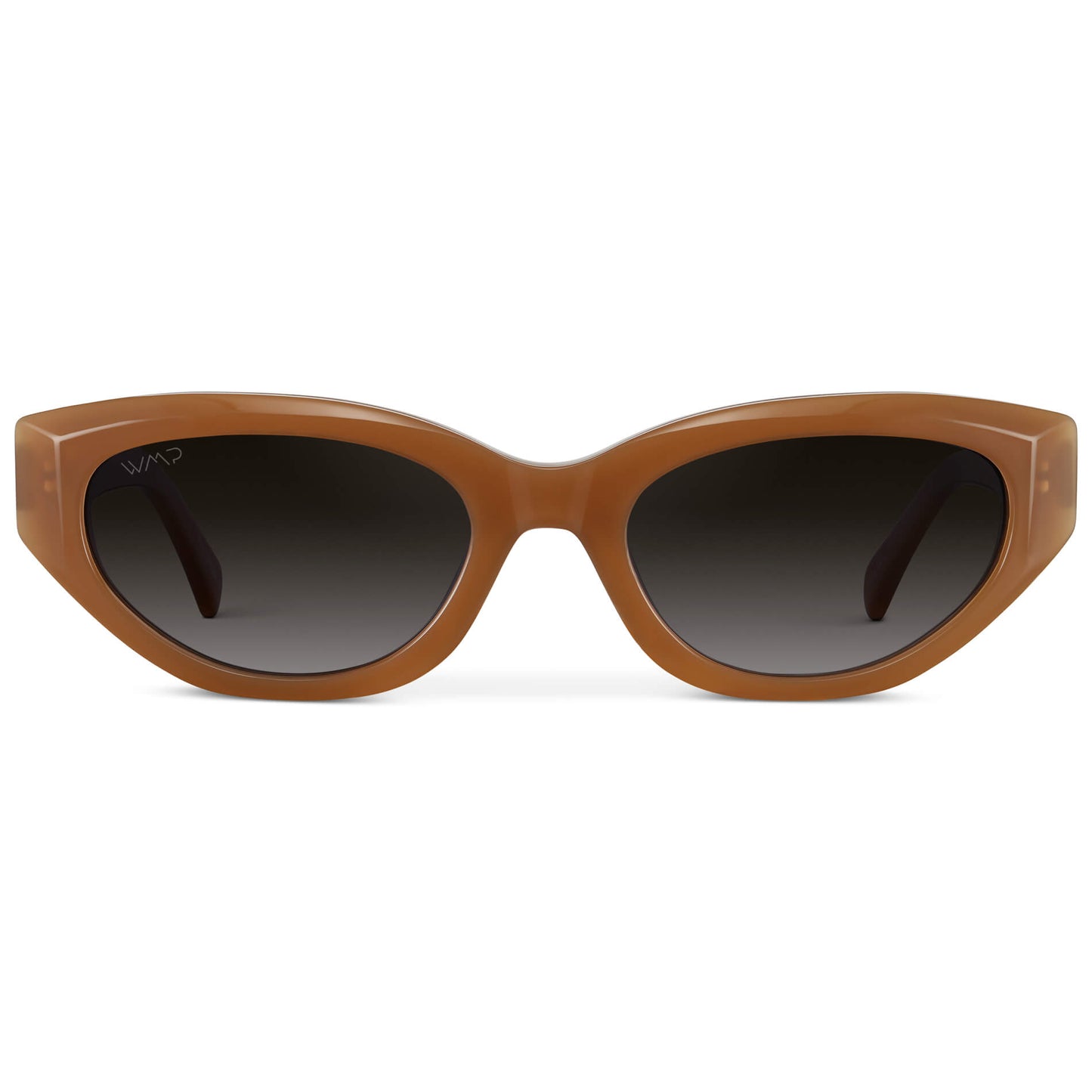 Toffee Brown / Oak Brown Gradient Lens || Women's Cat-Eye Polarized Sunglasses with Brown Acetate frame and Brown Gradient Lens