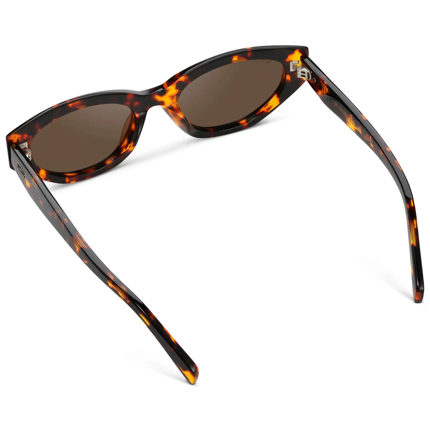 Ember Tortoise / Dark Brown Lens || Women's Cat-Eye Polarized Sunglasses with Tortoise Acetate and TR90 frame and Dark Brown Lens