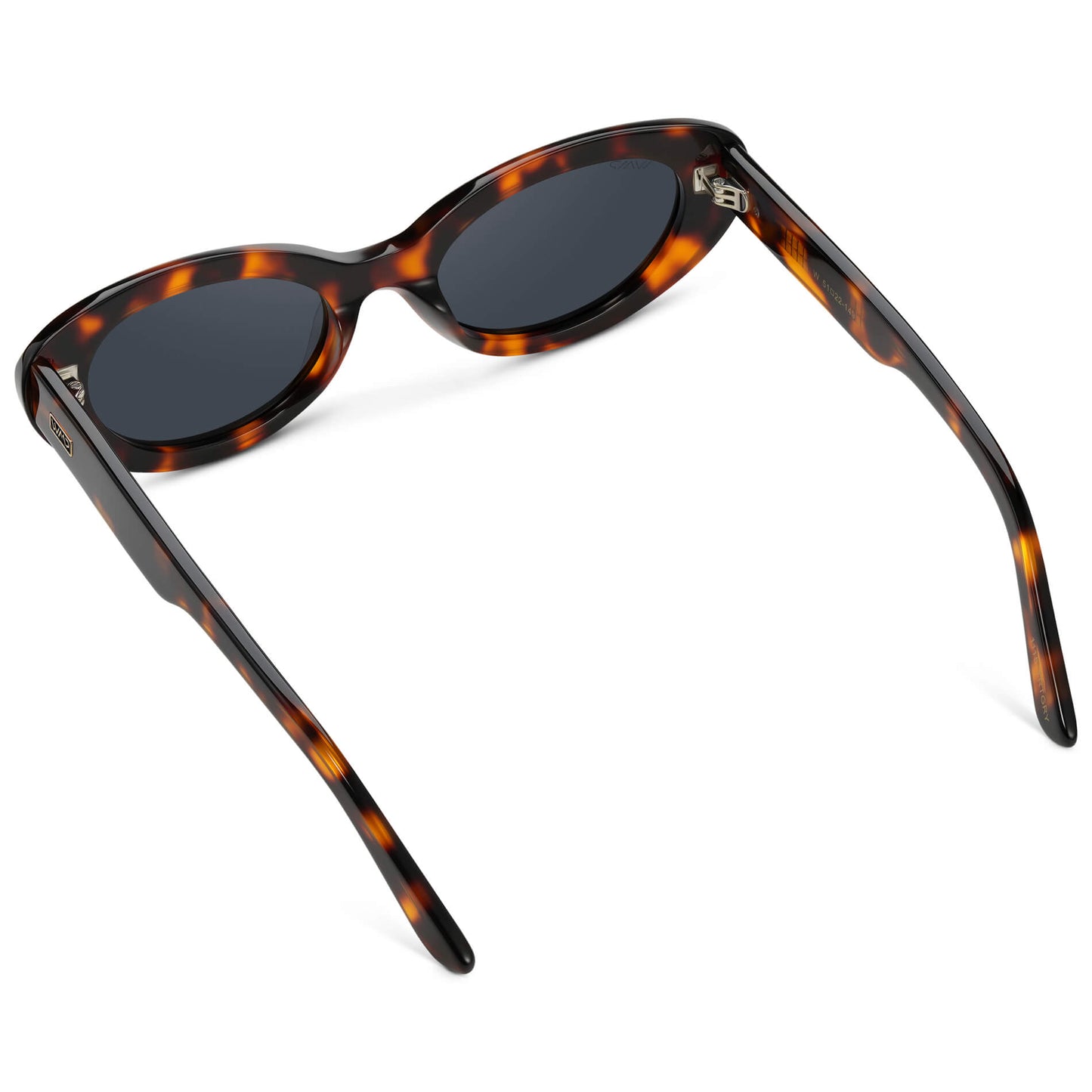Brown Tortoise / Smoke Grey Lens || Women's polarized rounded cat-eye sunglasses with Brown Tortoise Acetate Frame and Smoke Grey Lens