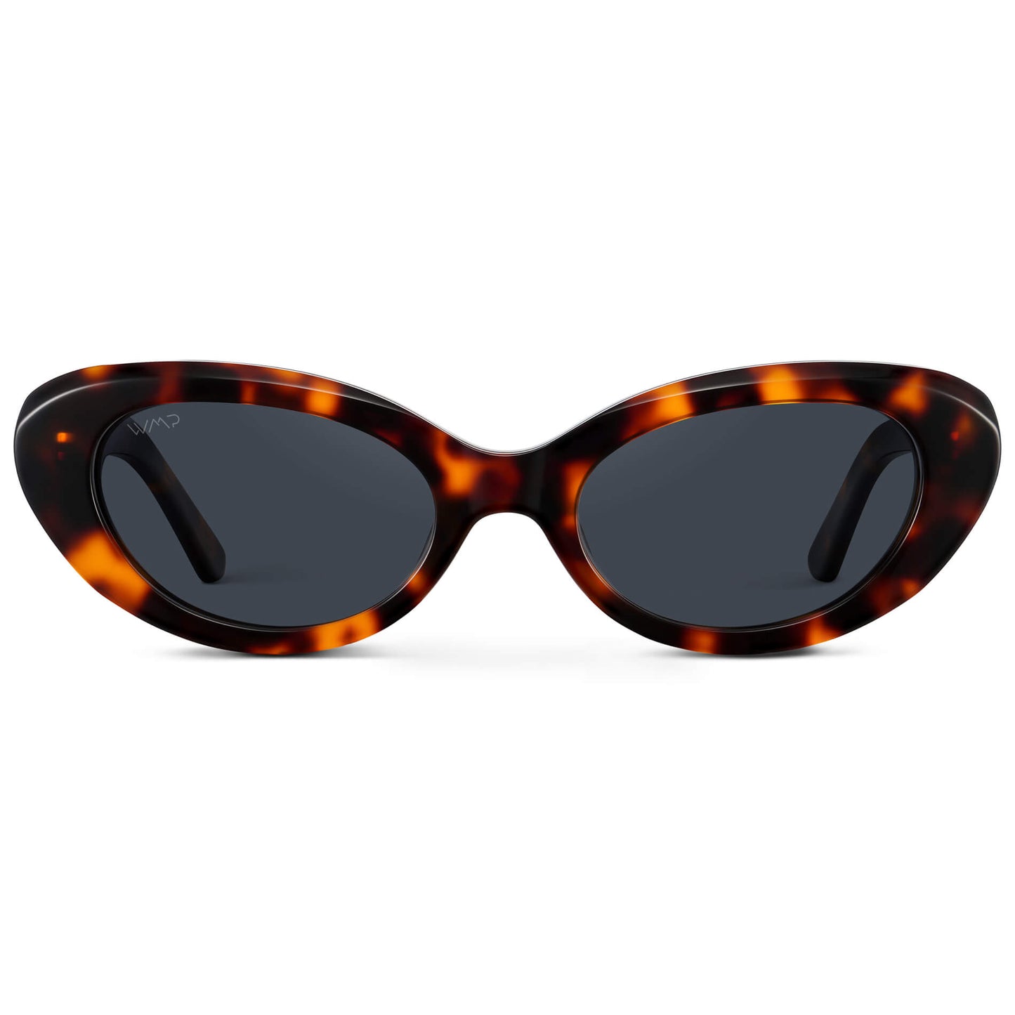 Brown Tortoise / Smoke Grey Lens || Women's polarized rounded cat-eye sunglasses with Brown Tortoise Acetate Frame and Smoke Grey Lens