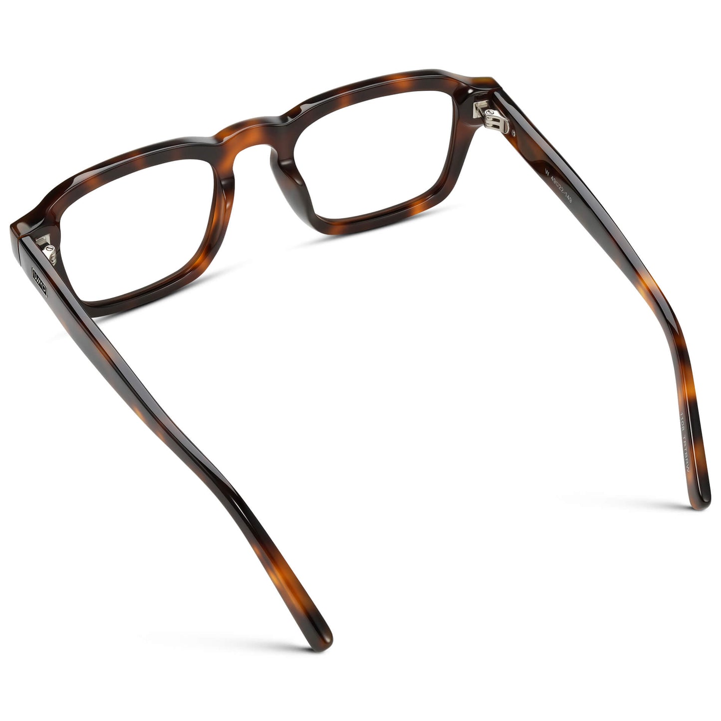 Havana Tortoise || Men's Rectangular Prescription Eyeglasses with Brown Tortoise Acetate Frame and Clear Prescription Lenses