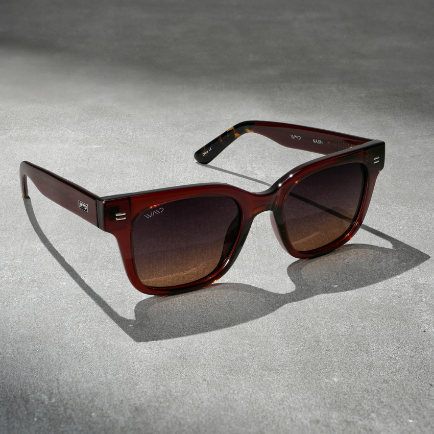 Red Garnet / Gradient Amber Lens